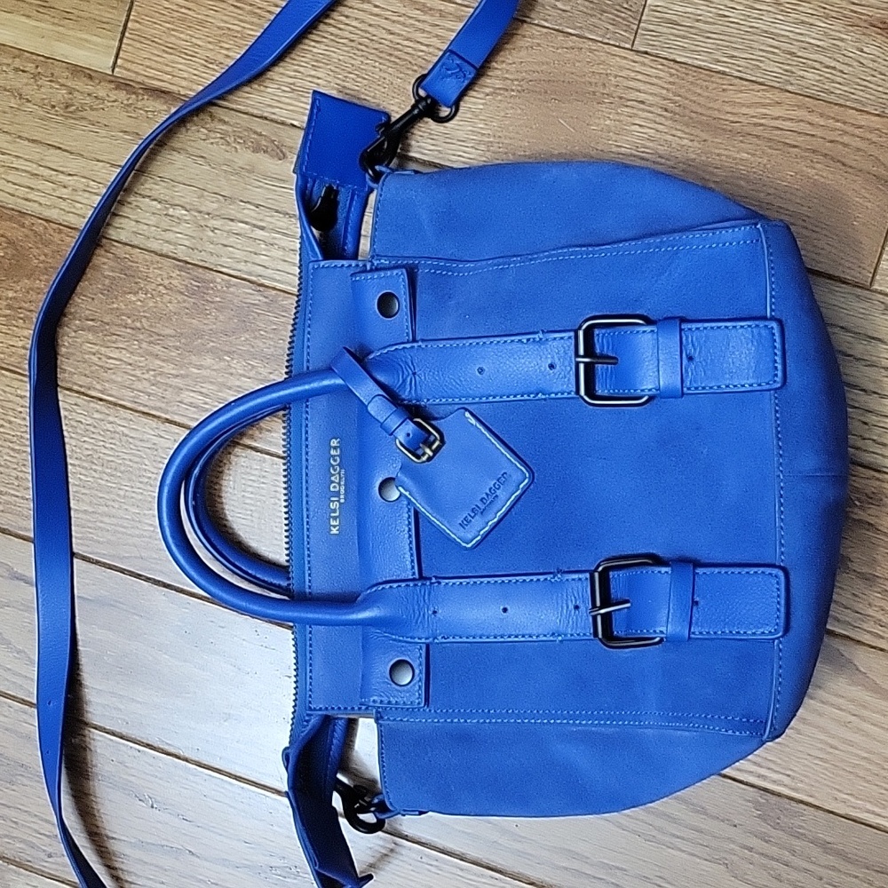 Kelsi Dagger Brooklyn Heritage Blue Crossbody Bag (13" width, 11" height)
